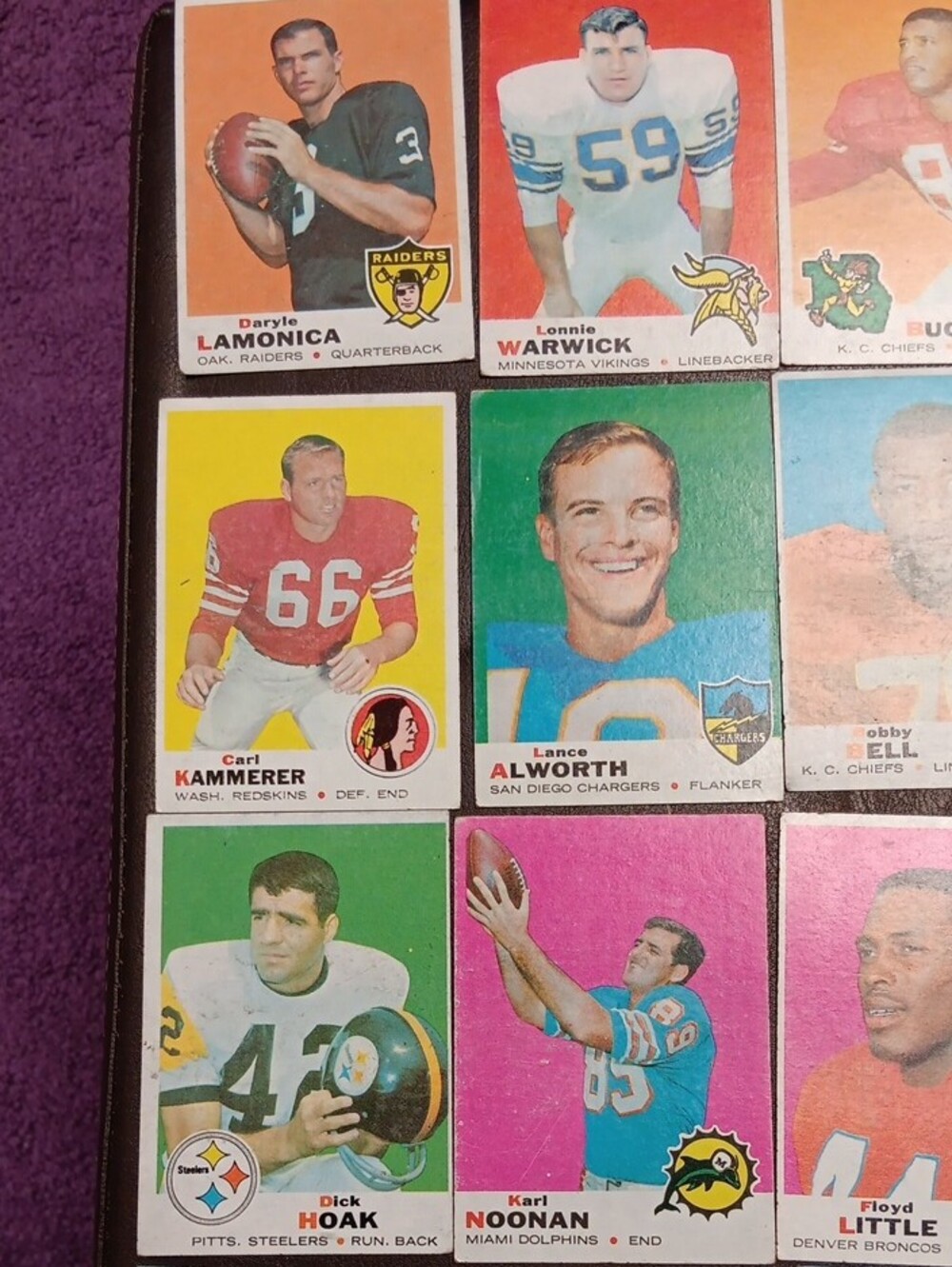 1969 TOPPS Football Cards 40 Cards - Picture 2 of 10